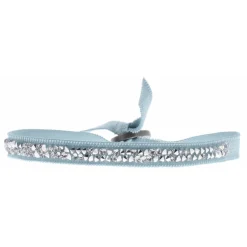 Les Interchangeables Bracelet A24953 - Bracelet Tissu Bleu Cristaux de haute qualité Femme | Femme Bracelet
