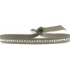 Les Interchangeables Bracelet A17648 - Bracelet Tissu Vert Cristaux de haute qualité Femme | Femme Bracelet