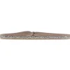 Les Interchangeables Bracelet A35893 - Bracelet Tissu Beige Cristaux de haute qualité Femme | Femme Bracelet