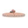 Les Interchangeables Bracelet A24945 - Bracelet Tissu Rose Cristaux de haute qualité Femme | Femme Bracelet