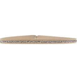Les Interchangeables Bracelet A39613 - Bracelet Tissu Beige Cristaux de haute qualité Femme | Femme Bracelet