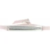 Les Interchangeables Bracelet A32380 - Bracelet Tissu Rose Cristaux de haute qualité Femme | Femme Bracelet