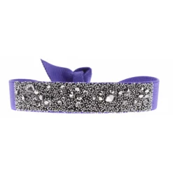 Les Interchangeables Bracelet A36457 - Bracelet Tissu Bleu Cristaux de haute qualité Femme | Femme Bracelet