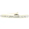 Les Interchangeables Bracelet A24926 - Bracelet Tissu Beige Cristaux de haute qualité Femme | Femme Bracelet