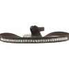 Les Interchangeables Bracelet A17646 - Bracelet Tissu Marron Cristaux de haute qualité Femme | Femme Bracelet
