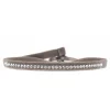 Les Interchangeables Bracelet A31586 - Bracelet Tissu Marron Cristaux de haute qualité Femme | Femme Bracelet