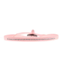 Les Interchangeables Bracelet A41160 - Bracelet Tissu Rose Cristaux de haute qualité Femme | Femme Bracelet