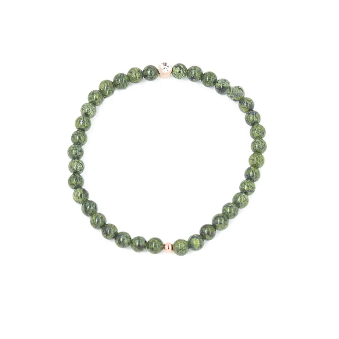 Les Interchangeables Bracelet A59800 - Perle Serti Fleur Kaki Fonce Femme | Femme Bracelet
