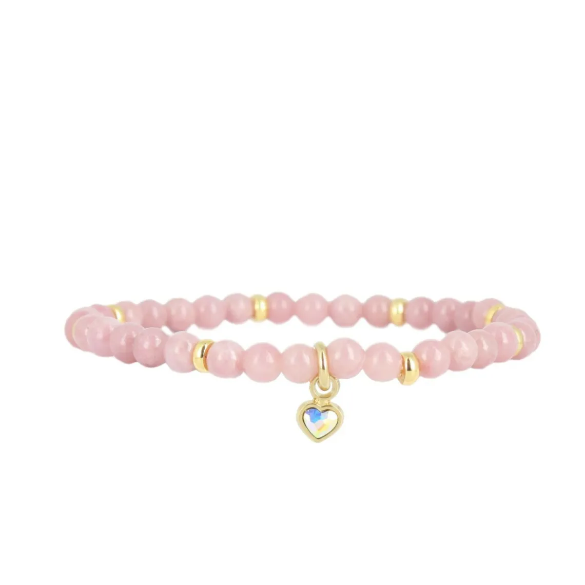 Les Interchangeables Bracelet A59895 - Perle Coeur Beige Rose Femme | Femme Bracelet