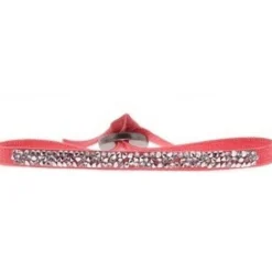 Les Interchangeables Bracelet A37069 - Ultra Fine Rocks Corail Clair Cristal Femme | Femme Bracelet