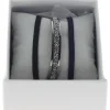Les Interchangeables Bracelet A47071 - Bracelet Coffret Jonc Ruban Ruthenium Femme | Femme Bracelet