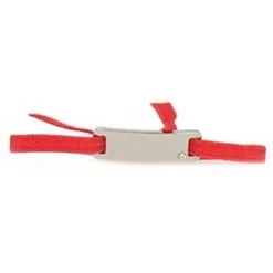 Les Interchangeables Bracelet A55655 - Plaque Ruban Lisse Strasse Corail Palladium Femme | Femme Bracelet