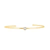 Les Interchangeables Bracelet A59183 - Jonc Coeur Doré Femme | Femme Bracelet