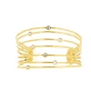Les Interchangeables Bracelet A59162 - Manchette Orbite Doré Femme | Femme Bracelet