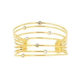 Les Interchangeables Bracelet A59162 - Manchette Orbite Doré Femme | Femme Bracelet
