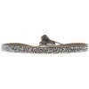 Les Interchangeables Bracelet A49139 - FABRIC Marron Glace Clair Cristal Femme | Femme Bracelet