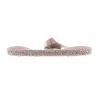 Les Interchangeables Bracelet A888 - FABRIC Beige Rose Cristal Femme | Femme Bracelet