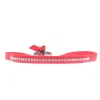 Les Interchangeables Bracelet A35355 - Bracelet Tissu Rouge Cristaux de haute qualité Femme | Femme Bracelet