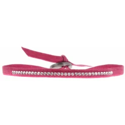 Les Interchangeables Bracelet A32798 - Bracelet Tissu Rouge Cristaux de haute qualité Femme | Femme Bracelet