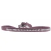 Les Interchangeables Bracelet A31695 - Bracelet Tissu Violet Cristaux de haute qualité Femme | Femme Bracelet
