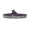 Les Interchangeables Bracelet A24949 - Bracelet Tissu Violet Cristaux de haute qualité Femme | Femme Bracelet