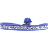 Les Interchangeables Bracelet A35066 - Bracelet Tissu Bleu Cristaux de haute qualité Femme | Femme Bracelet