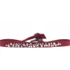Les Interchangeables Bracelet A41181 - Bracelet Tissu Acier Rouge Femme | Femme Bracelet