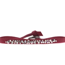 Les Interchangeables Bracelet A41181 - Bracelet Tissu Acier Rouge Femme | Femme Bracelet