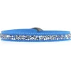 Les Interchangeables Bracelet A24960 - Bracelet Tissu Turquoise Cristaux de haute qualité Femme | Femme Bracelet