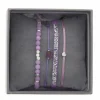 Les Interchangeables Bracelet A38649 - Bracelet Tissu Rose Cristaux de haute qualité Femme | Femme Bracelet