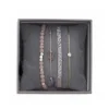 Les Interchangeables Bracelet A38637 - Bracelet Tissu Rose Cristaux de haute qualité Femme | Femme Bracelet