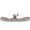 Les Interchangeables Bracelet A24985 - Bracelet Tissu Beige Cristaux de haute qualité Femme | Femme Bracelet