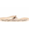 Les Interchangeables Bracelet A35651 - Bracelet Tissu Beige Cristaux de haute qualité Femme | Femme Bracelet