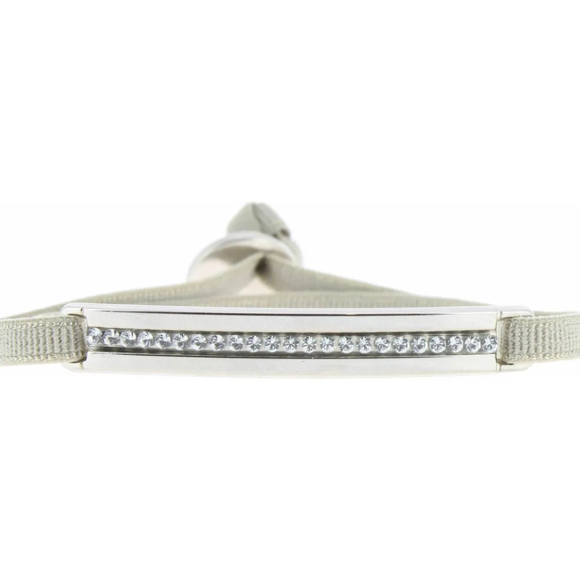 Les Interchangeables Bracelet A31799 - Bracelet Tissu Vert Cristaux de haute qualité Femme | Femme Bracelet