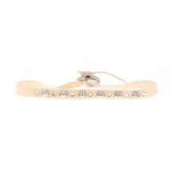 Les Interchangeables Bracelet A40130 - Bracelet Tissu Rose Cristaux de haute qualité Femme | Femme Bracelet