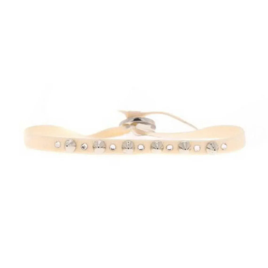 Les Interchangeables Bracelet A40130 - Bracelet Tissu Rose Cristaux de haute qualité Femme | Femme Bracelet