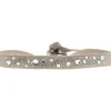 Les Interchangeables Bracelet A28994 - Bracelet Tissu Beige Cristaux de haute qualité Femme | Femme Bracelet