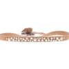 Les Interchangeables Bracelet A36683 - Bracelet Tissu Beige Cristaux de haute qualité Femme | Femme Bracelet
