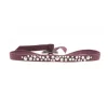 Les Interchangeables Bracelet A36661 - Bracelet Tissu Rose Cristaux de haute qualité Femme | Femme Bracelet
