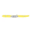 Les Interchangeables Bracelet A58650 - Mini Plaque 2 Rangs Perle Gomme Jaune Fluo Femme | Femme Bracelet