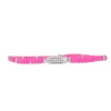 Les Interchangeables Bracelet A58648 - Mini Plaque 2 Rangs Perle Gomme Fushia Femme | Femme Bracelet