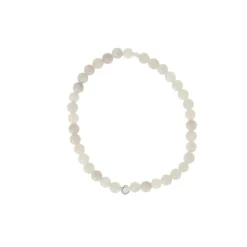 Les Interchangeables Bracelet A59820 - Perle Serti Fleur Beige Rose Femme | Femme Bracelet