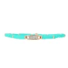 Les Interchangeables Bracelet A58641 - Mini Plaque 2 Rangs Perle Gomme Vert Femme | Femme Bracelet