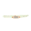 Les Interchangeables Bracelet A58630 - Mini Plaque 2 Rangs Perle Gomme Crème Femme | Femme Bracelet
