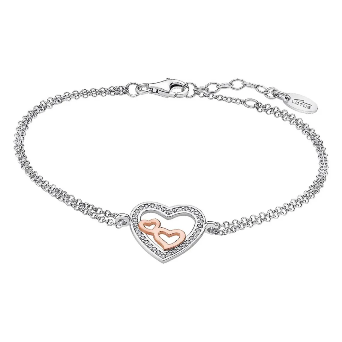 Lotus Silver Bracelet LP1856-2/1 - coeur cv moments Argent Femme | Femme Bracelet