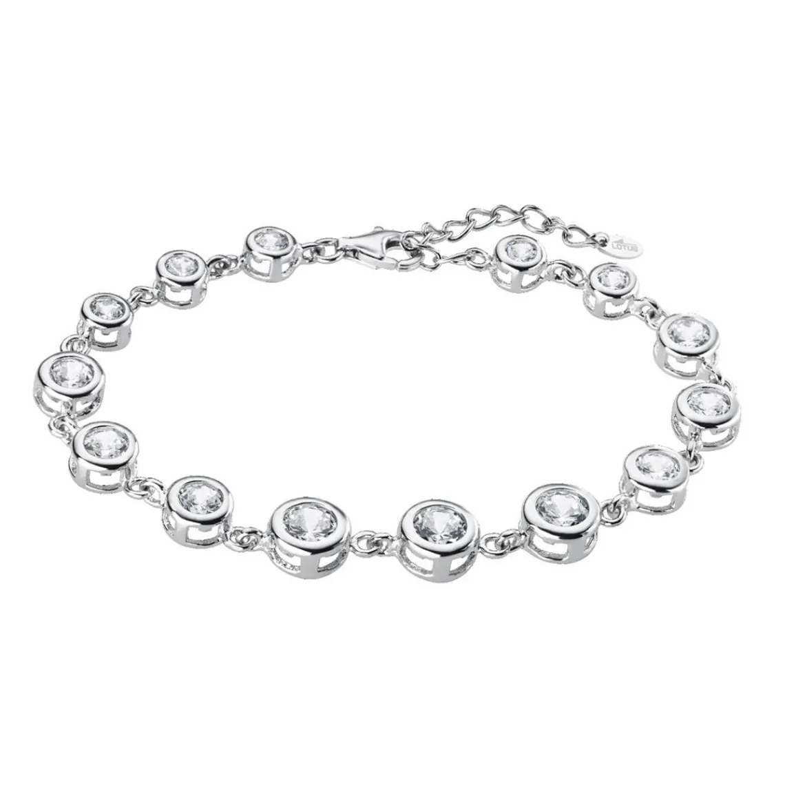 Lotus Silver Bracelet Pure Essentiel LP1787-2-1 - Bracelet Argent Serti Femme | Femme Bracelet