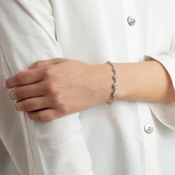 Lotus Silver Bracelet Pure Essentiel LP1787-2-1 - Bracelet Argent Serti Femme | Femme Bracelet