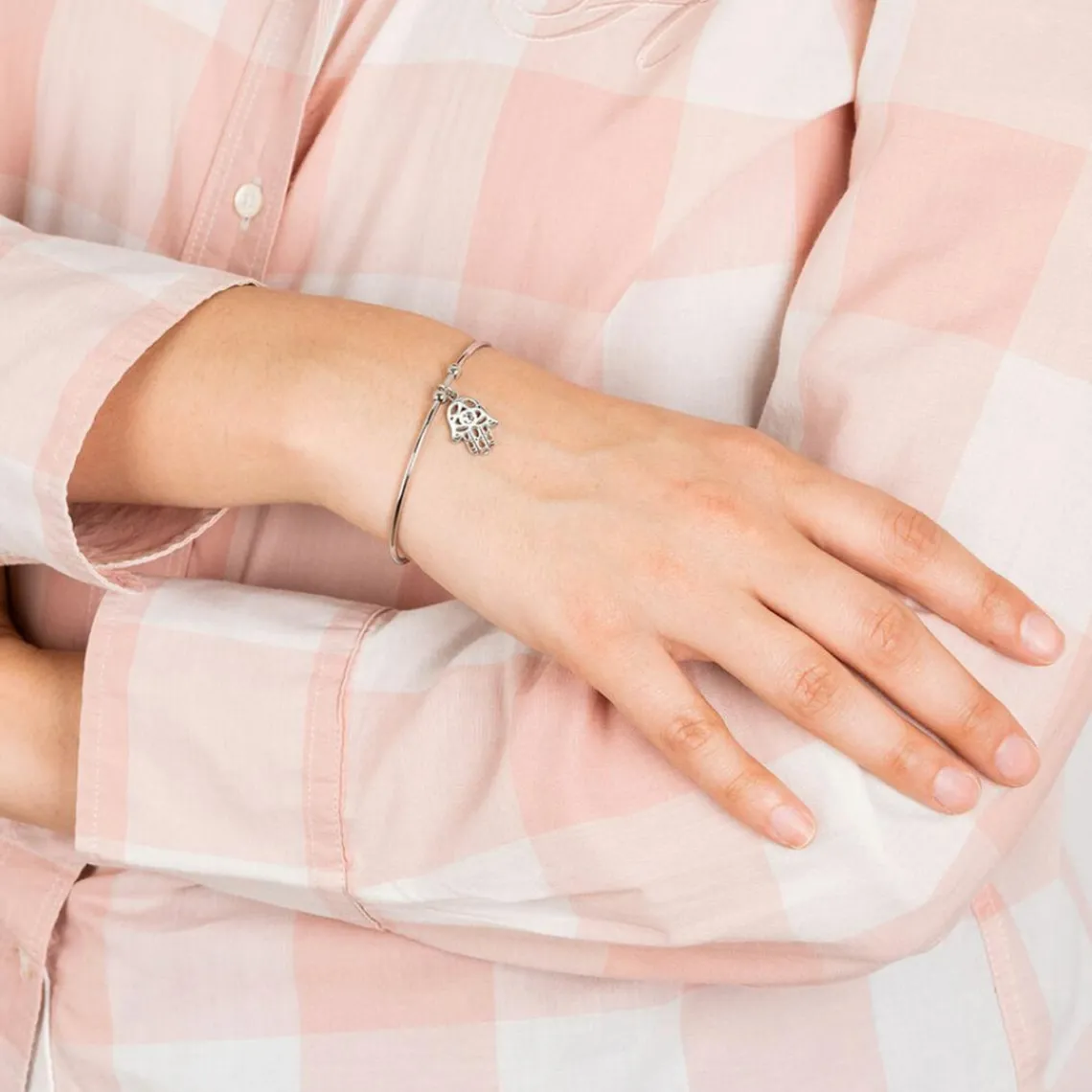 Lotus Style Bijoux Bracelet Lotus Style LS2015-2/6 - jonc fatima millennial Acier Femme | Femme Bracelet