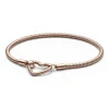 Pandora Bracelet Maille Serpent avec Fermoir Cœur Moments | Femme Bracelet