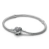 Pandora Bracelet Maille Serpent Fermoir Ailes Cœur en édition limitée | Femme Bracelet